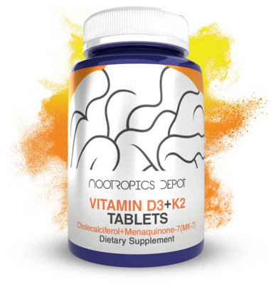 Vitamin D3 + K2 With Vitamin C Tablets image